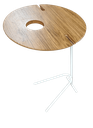 Ver imagem 4 de Mesa Auxiliar Igw com Suporte de Garrafa e Taças Tampo Cinamomo