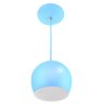 Kit 2 Pendentes Bola Pequena Alumínio 15cm Azul Bebê - 2