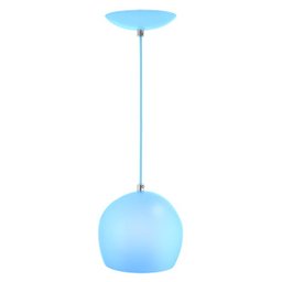 Kit 2 Pendentes Bola Pequena Alumínio 15cm Azul Bebê - 3