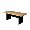 Ver imagem 2 de Mesa de Escritório Reunião 200cm X 90cm Pé Painel Mac Pr F5 Cor:macadâmia com Preto