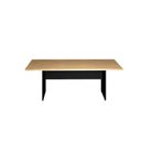 Ver imagem 4 de Mesa de Escritório Reunião 200cm X 90cm Pé Painel Mac Pr F5 Cor:macadâmia com Preto