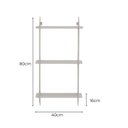 Ver imagem 3 de Prateleira Tripla de Parede Estilo Industrial Eloa