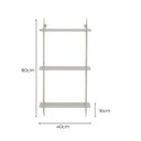 Ver imagem 3 de Prateleira Tripla de Parede Estilo Industrial Eloa