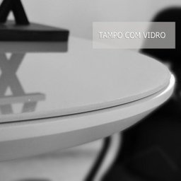 Conjunto Mesa de Centro Diamante Pé Cobre:Branco - 3