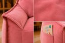 Ver imagem 3 de Puff Poltrona Nuvem Infantil Criança Nuvem com Enchimento de Espuma - Tecido Veludo Rosa