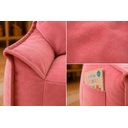 Ver imagem 3 de Puff Poltrona Nuvem Infantil Criança Nuvem com Enchimento de Espuma - Tecido Veludo Rosa