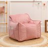 Puff Poltrona Nuvem Infantil Criança Nuvem com Enchimento de Espuma - Tecido Veludo Rosa - 3