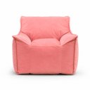 Ver imagem 4 de Puff Poltrona Nuvem Infantil Criança Nuvem com Enchimento de Espuma - Tecido Veludo Rosa