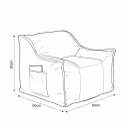 Ver imagem 5 de Puff Poltrona Nuvem Infantil Criança Nuvem com Enchimento de Espuma - Tecido Veludo Rosa