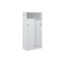 Ver imagem 1 de Armário Multiuso Lavanderia 528 c/ 2 Portas de Correr Branco - Carraro