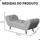 Ver imagem 6 de Recamier Sofá Divã Namoradeira Sienna 195 Cm King Linho
