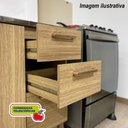 Ver imagem 5 de Armário de Cozinha Completa com Balcão com Tampo 12 Portas Urbano - Freijó-supremo-com Ripado