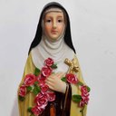 Ver imagem 2 de Imagem de Santa Terezinha em Resina - 30 cm