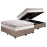 Cama Box Baú King: Colchão Molas Herval MasterPocket Ensacadas Elegant + Base CRC Courano Clean(193x - 1