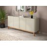 Buffet / Balcão Fl Retrô 1.80m 4 Portas Cor Off White Pt - 1