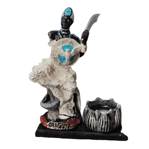 Oxaguiã Oxaguian Porta Vela Orixá Umbanda Candomblé Axé 15 cm Loja Mistica Porta Vela Oxaguiã 15 cm