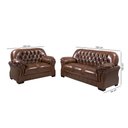 Ver imagem 3 de Sofá Rei Conjunto 2 e 3 Lugares Couríssimo Capitonê Pinhão 849 Império Estofados