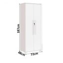 Ver imagem 5 de Multiuso Dallas 100% MDF Pés em Madeira com Chave Branco