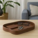 Ver imagem 1 de Bandeja Hara Orgânica Beatrice Material Ecológico 41x24,5 Cm:caramelo