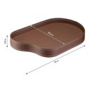 Ver imagem 3 de Bandeja Hara Orgânica Beatrice Material Ecológico 41x24,5 Cm:caramelo