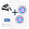 Kit Led Piscina 2 Led 4,5W Monocromático Azul + Fonte 12v - 4