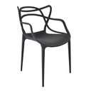 Ver imagem 1 de Cadeira de Jantar Allegra - Preta Preto Preto