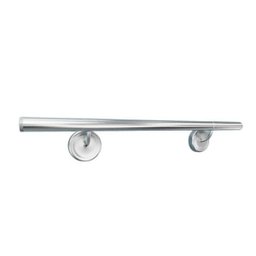 Corrimão de parede em aço inox com 80 centímetros de comprimento com ponteira reta - 1