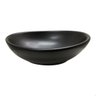Cuba Pia Apoio Banheiro Lavabo Oval 41x33cm Cerâmica Preta - Ilheus - 1