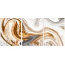 Ver imagem 3 de Quadro Dourado com Branco Midiapoparte em 3 Peças:3 Quadros de 45x60