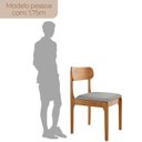 Ver imagem 3 de Conjunto 2 Cadeiras em Madeira Maciça Bellini Marrom Quartzo/Imbuia Natural