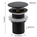 Ver imagem 3 de Combo: Válvula Click Preta Metal + Sifão Sanfonado Universal