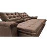 Sofá Retrátil e Reclinável 2,55m Cama Inbox Big Fresh com Softgel d40 Velupluma Castor - 6