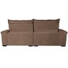 Sofá Retrátil e Reclinável 2,55m Cama Inbox Big Fresh com Softgel d40 Velupluma Castor - 4