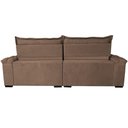 Ver imagem 4 de Sofá Retrátil e Reclinável 2,55m Cama Inbox Big Fresh com Softgel d40 Velupluma Castor