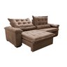 Sofá Retrátil e Reclinável 2,55m Cama Inbox Big Fresh com Softgel d40 Velupluma Castor - 3