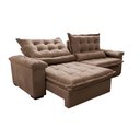Ver imagem 3 de Sofá Retrátil e Reclinável 2,55m Cama Inbox Big Fresh com Softgel d40 Velupluma Castor