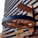 Ver imagem 5 de Arandela Luminária Roda de Carroça 110/220 V