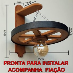 Arandela Luminária Roda De Carroça 110/220 V - 2