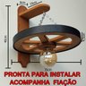 Arandela Luminária Roda De Carroça 110/220 V - 2
