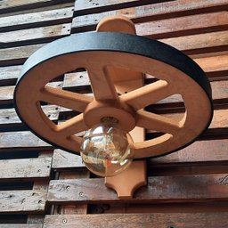 Arandela Luminária Roda De Carroça 110/220 V - 3