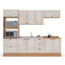 Ver imagem 5 de Cozinha Pérola 5 Peças com Rodapé Off White/Freijó Yescasa