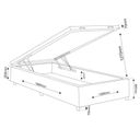 Ver imagem 4 de Conjunto Colchão Ortopédico Casal e Base Box Bau 73x138x188cm Libia Yescasa