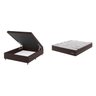 Conjunto Colchão Ortopédico Casal e Base Box Bau 73x138x188cm Libia Yescasa - 2