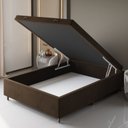 Ver imagem 5 de Conjunto Colchão Ortopédico Casal e Base Box Bau 73x138x188cm Libia Yescasa Marrom
