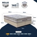 Ver imagem 3 de Cama Box com Colchão Ortobom de Molas Ensacadas Pillow In Pro Vida Queen 158cm