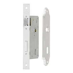 Fechadura Porta Interna Cromado 40mm com Espelho Uno Arouca - 6