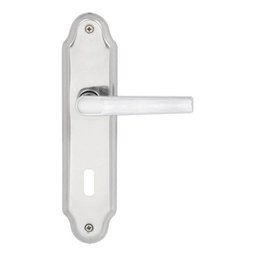 Fechadura Porta Interna Cromado 40mm com Espelho Uno Arouca - 1