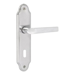 Fechadura Porta Interna Cromado 40mm com Espelho Uno Arouca - 4