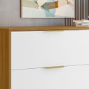 Ver imagem 6 de Cômoda para Quarto 6 Gavetas Safira Freijó/branco