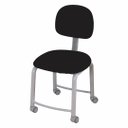 Ver imagem 1 de Cadeira de 45 Cm com Assento e Encosto Estofados - Mod. Tub-cd45